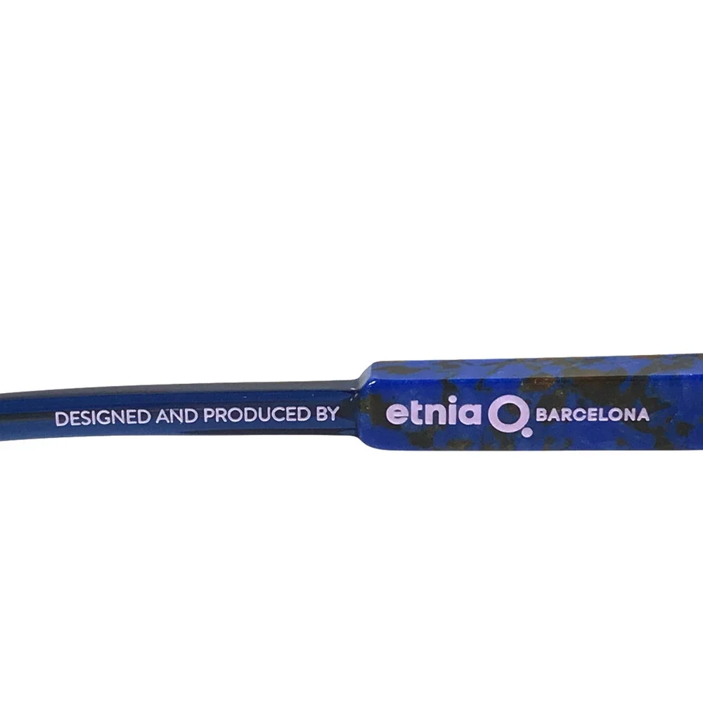 Etnia Barcelona Eyeglasses Frames CHROMA N40 BL Royal Blue Round 48-20-140